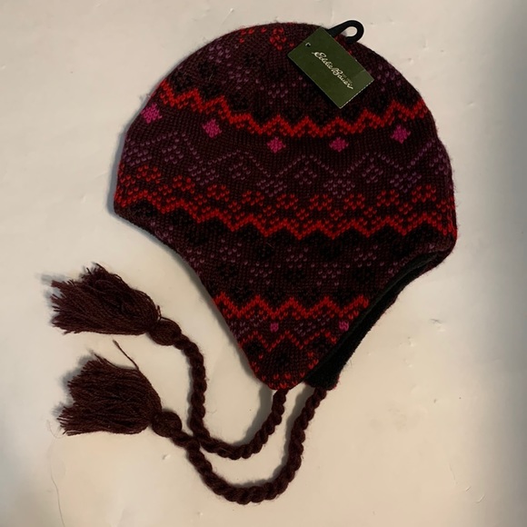 Eddie Bauer Pom Pom Winter Hat Nwt 